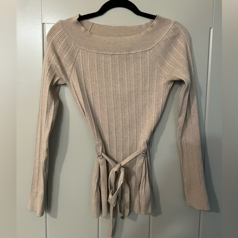WHBM Tan Sweater Small